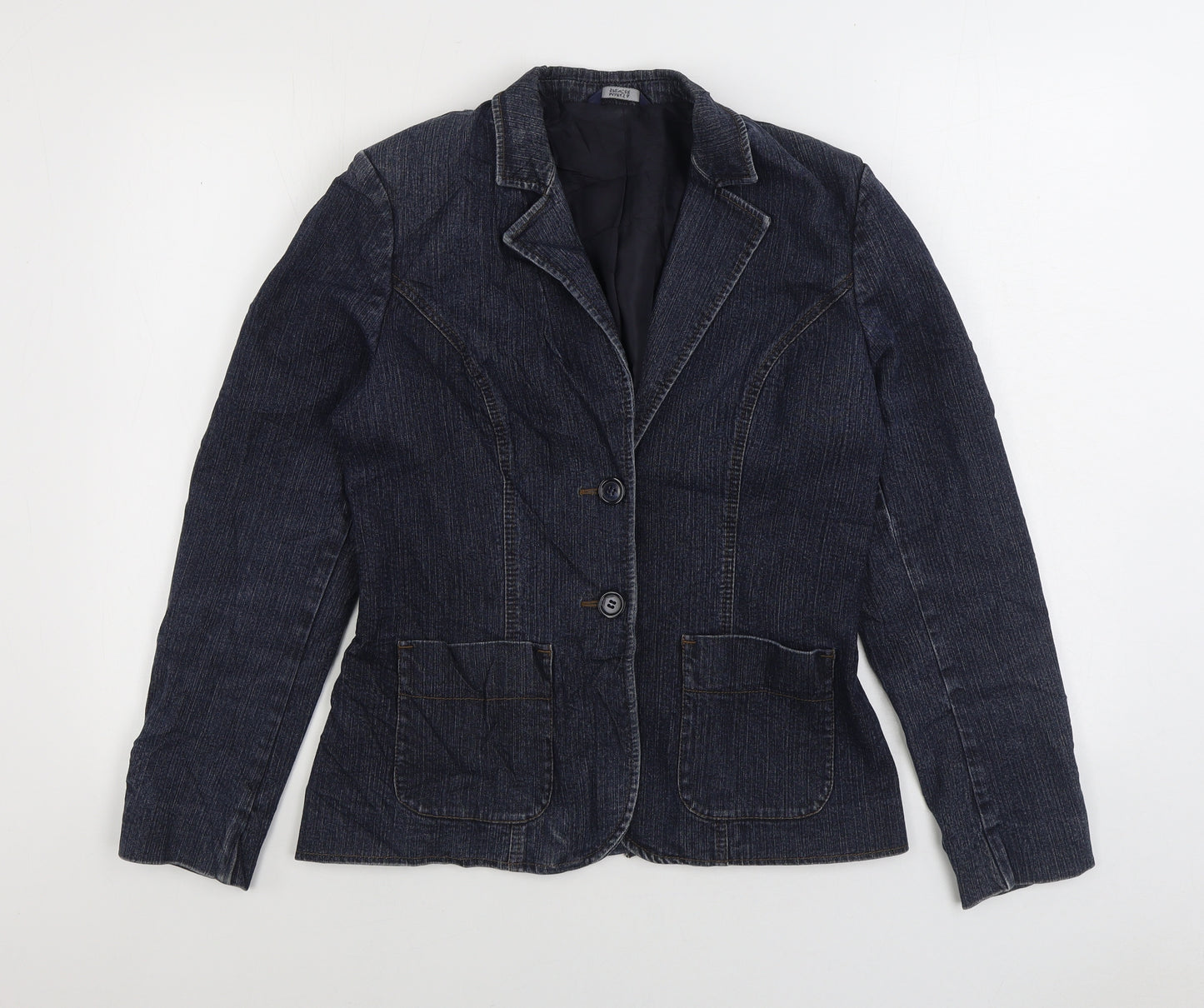 Marks and Spencer Womens Blue Jacket Size S Button
