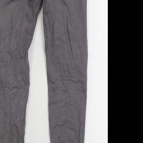 Denim & Co. Mens Grey Cotton Skinny Jeans Size 28 in L30 in Regular Zip