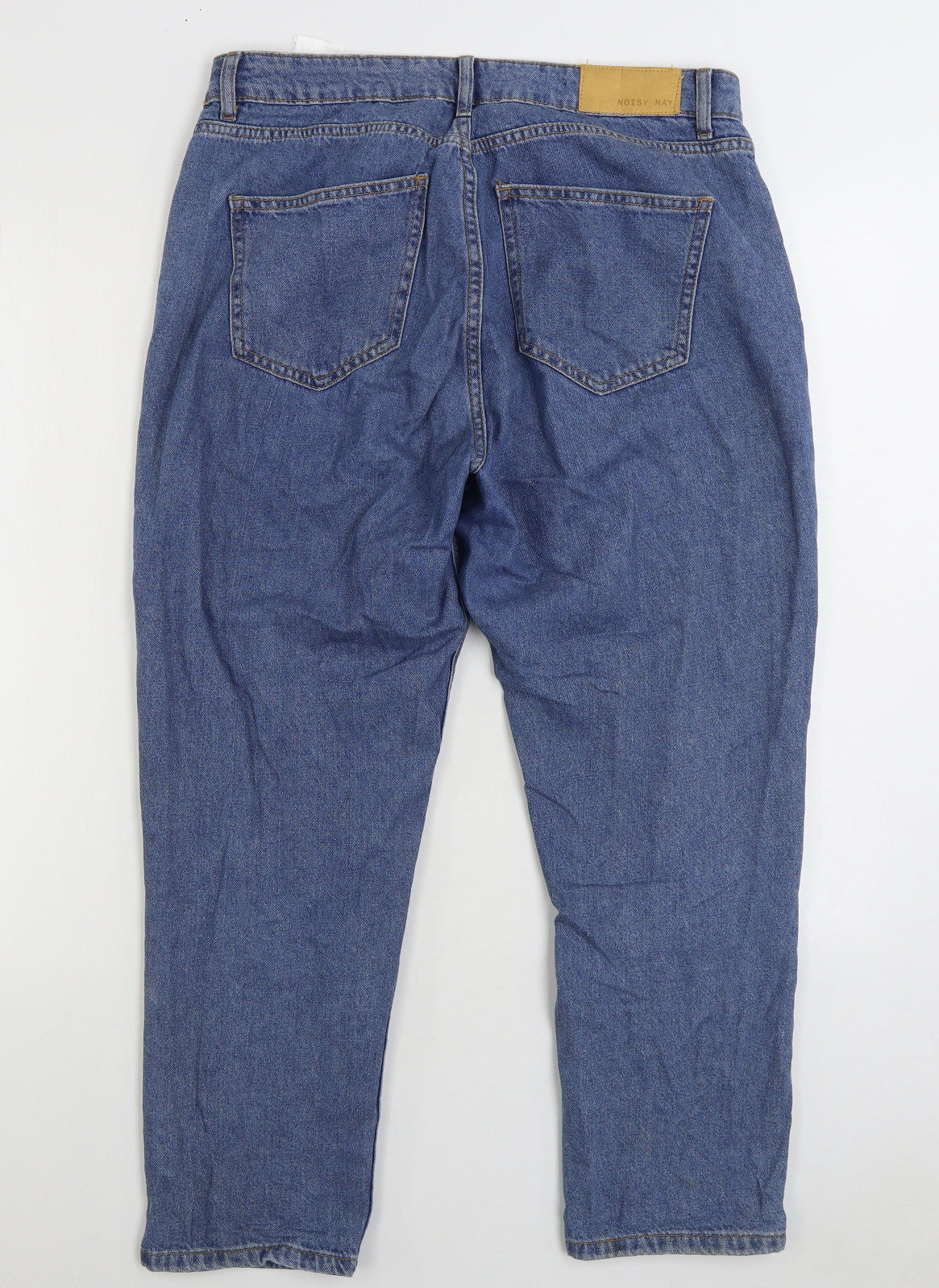 Noisy may Mens Blue Cotton Straight Jeans Size 32 in L30 in Regular Zip