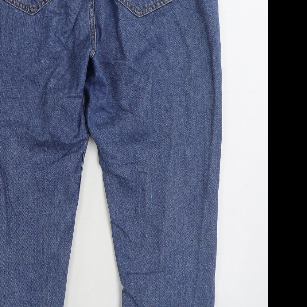 Noisy may Mens Blue Cotton Straight Jeans Size 32 in L30 in Regular Zip