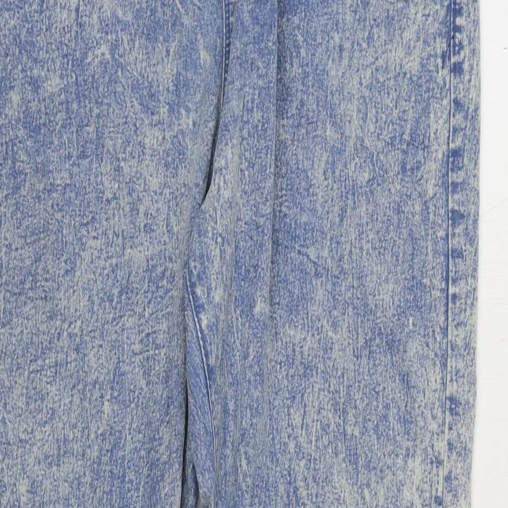 Originals Womens Blue Cotton Jegging Jeans Size 18 L28 in Regular - Acid Wash