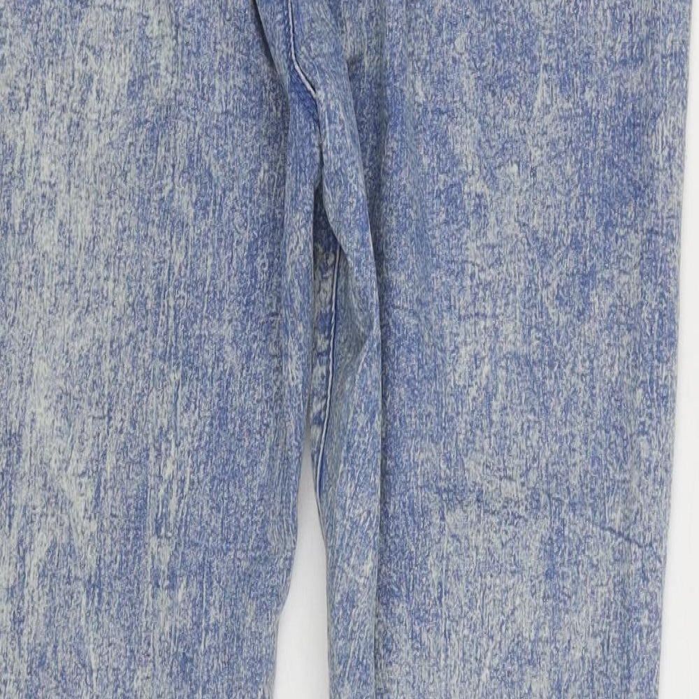 Originals Womens Blue Cotton Jegging Jeans Size 18 L28 in Regular - Acid Wash