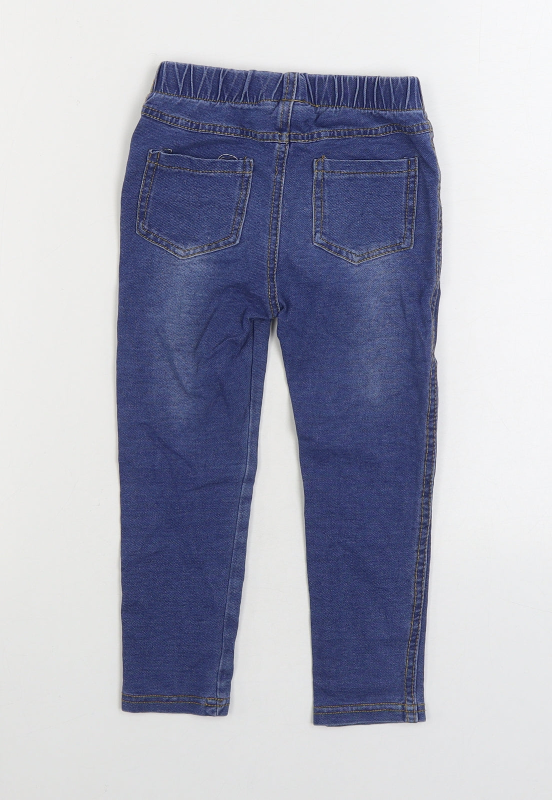 Babies R Home Boys Blue Cotton Straight Jeans Size 4 Years Regular Pullover