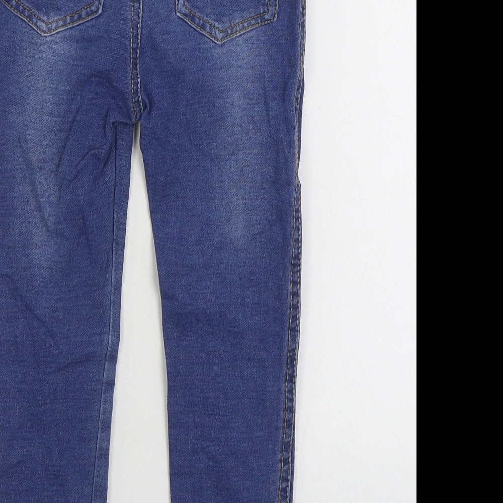 Babies R Home Boys Blue Cotton Straight Jeans Size 4 Years Regular Pullover