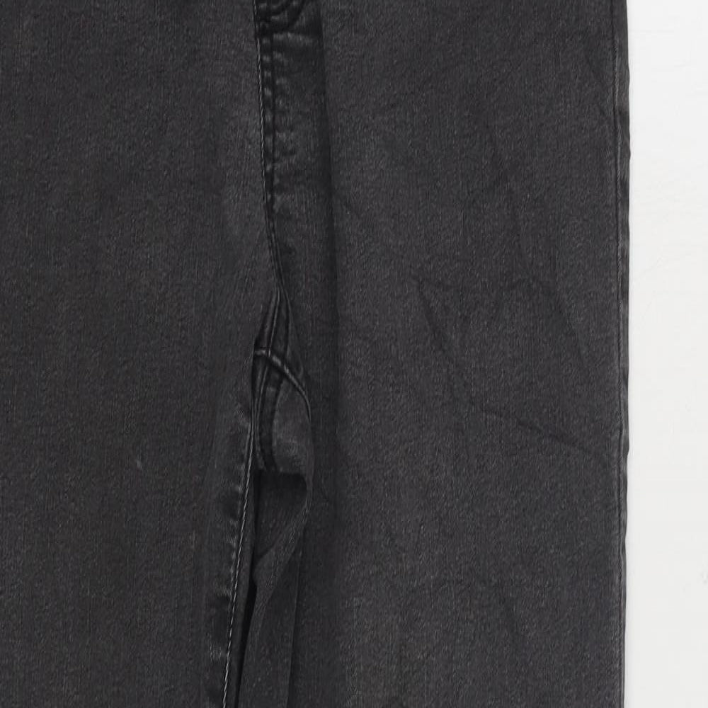 F&F Womens Black Cotton Jegging Jeans Size 14 L28 in Regular