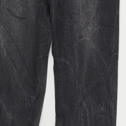 Marks and Spencer Womens Black Cotton Skinny Jeans Size 10 L30 in Regular Zip