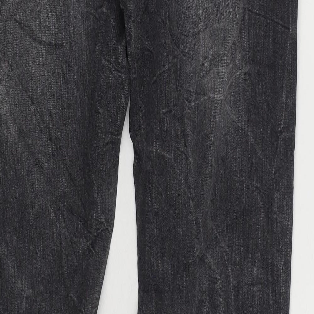 Marks and Spencer Womens Black Cotton Skinny Jeans Size 10 L30 in Regular Zip