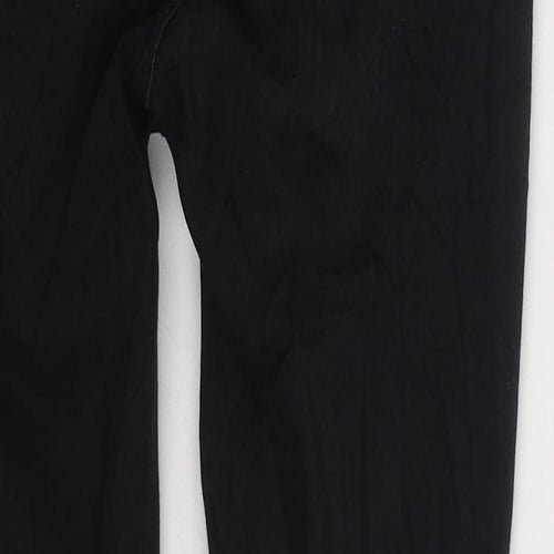 Marks and Spencer Womens Black Cotton Skinny Jeans Size 8 L25 in Regular Zip