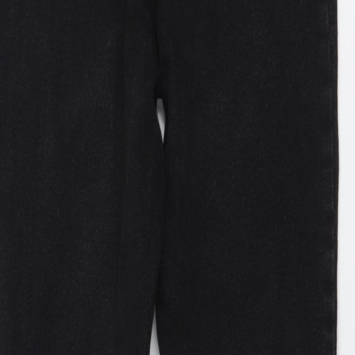 New Look Womens Black Cotton Skinny Jeans Size 10 L29 in Regular Drawstring