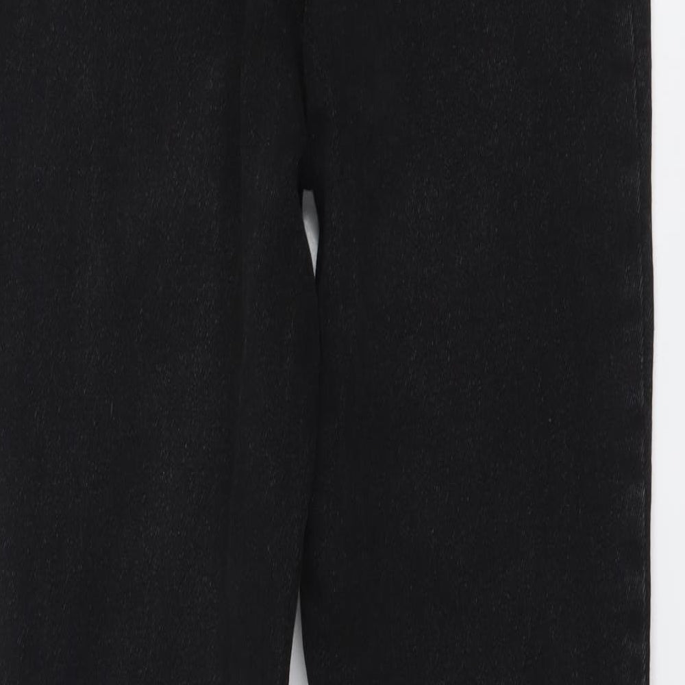 New Look Womens Black Cotton Skinny Jeans Size 10 L29 in Regular Drawstring