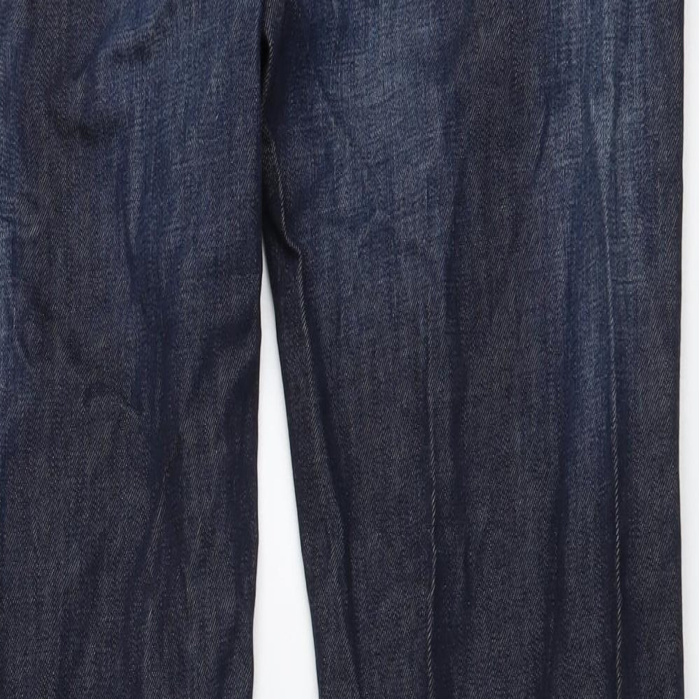 NEXT Mens Blue Cotton Skinny Jeans Size 30 in L30 in Regular Button