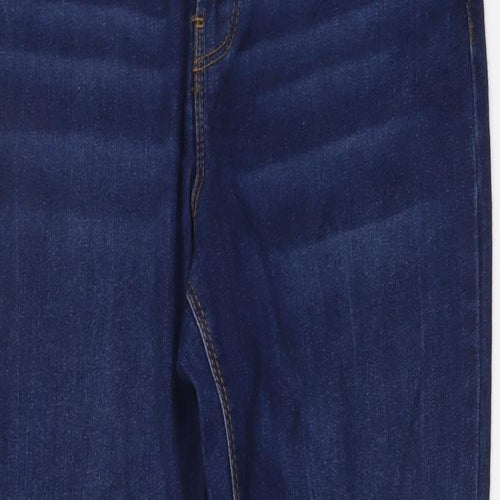 Denim & Co. Womens Blue Cotton Skinny Jeans Size 12 L27 in Regular Button