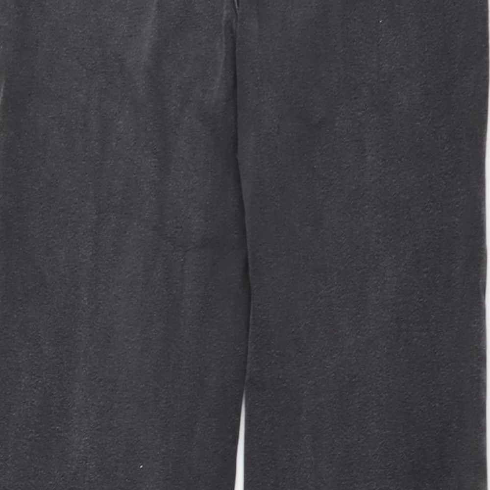 Marks and Spencer Womens Grey Cotton Straight Jeans Size 12 L31 in Regular Button