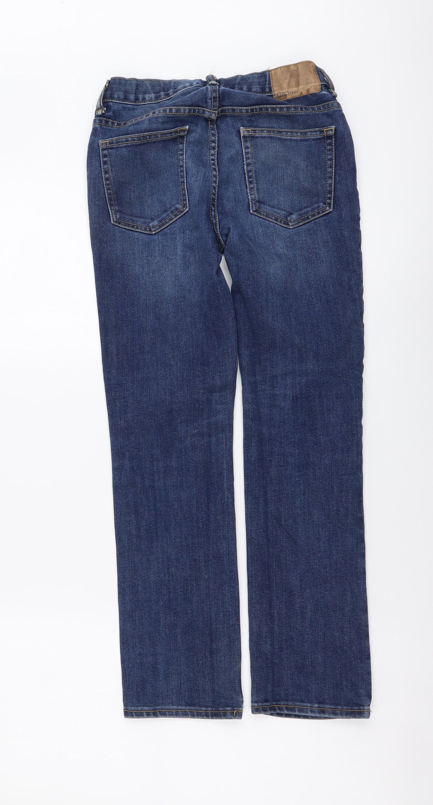 Gap Boys Blue Cotton Skinny Jeans Size 10 Years Regular Button