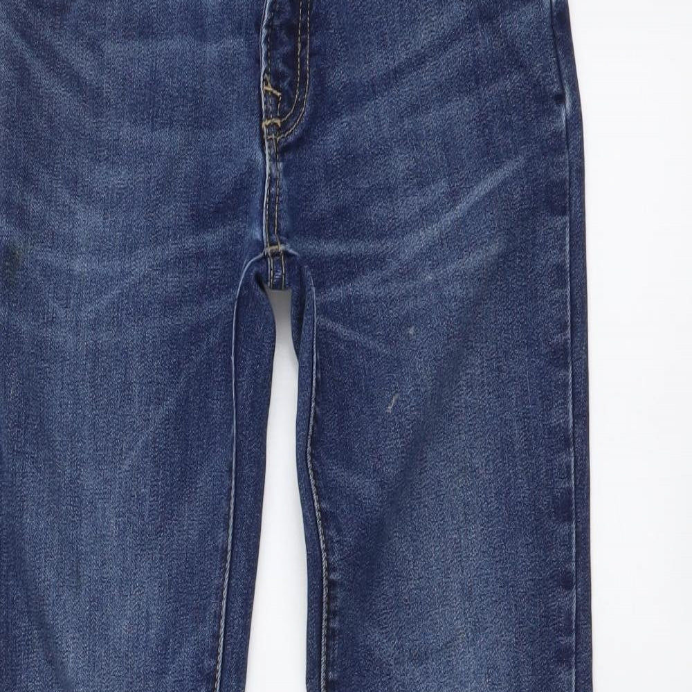 Gap Boys Blue Cotton Skinny Jeans Size 10 Years Regular Button