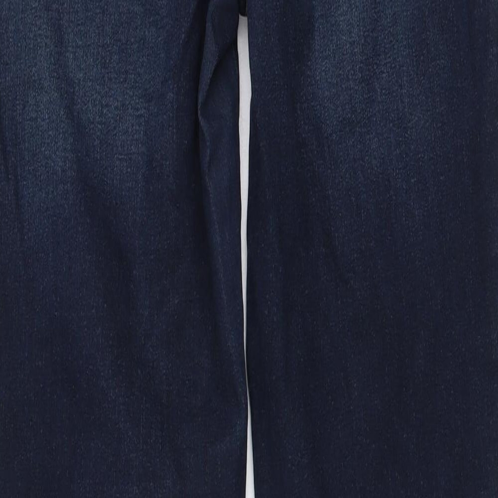 TU Womens Blue Cotton Skinny Jeans Size 12 L28 in Regular Button