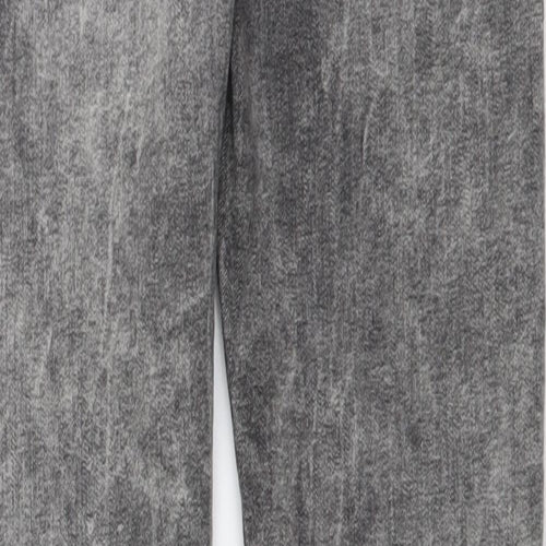 Gap Girls Grey Cotton Skinny Jeans Size 10-11 Years Regular Button