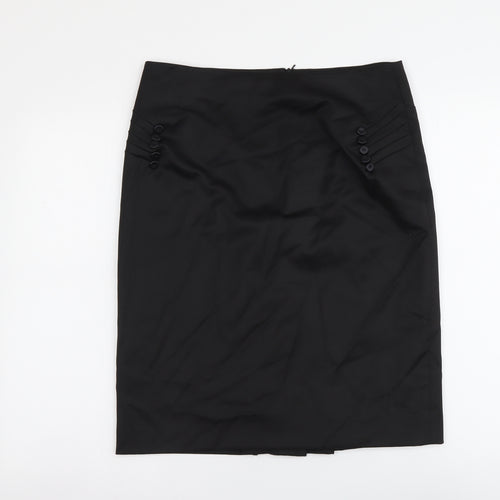 Principles Womens Black Polyester A-Line Set Size 14 Zip