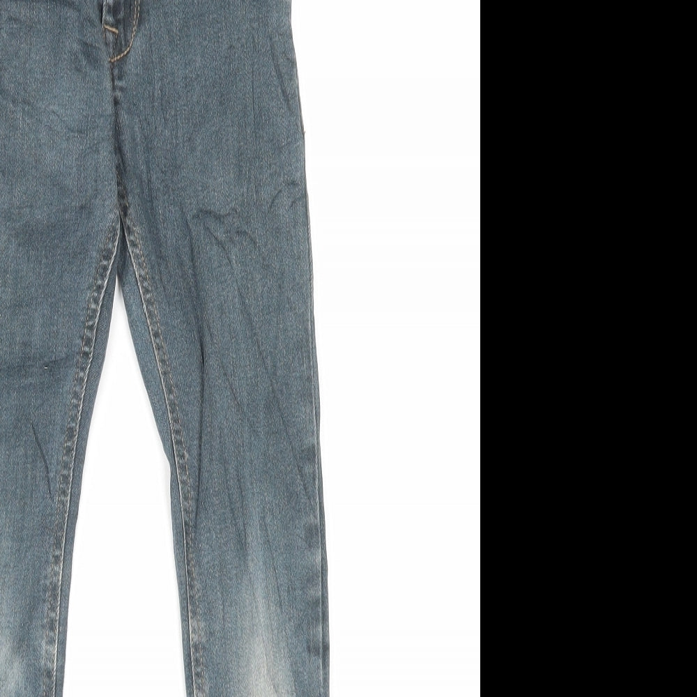 NEXT Boys Blue Cotton Skinny Jeans Size 8 Years Regular Button