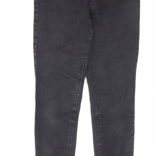 Marks and Spencer Womens Black Cotton Jegging Trousers Size 10 L27 in Regular