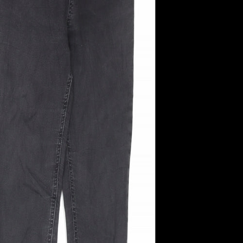 Marks and Spencer Womens Black Cotton Jegging Trousers Size 10 L27 in Regular