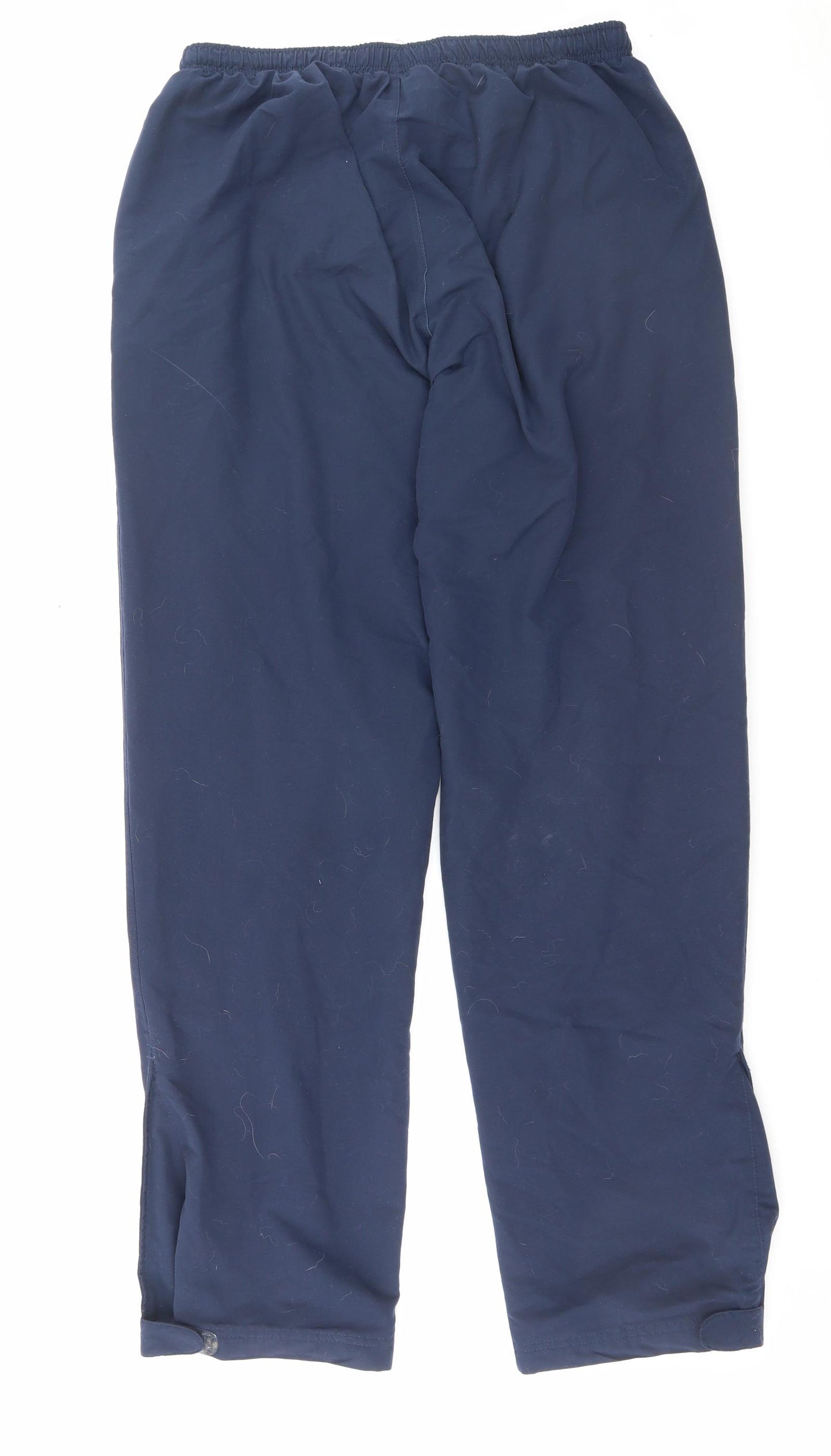 Nike Mens Blue Polyester Jogger Trousers Size L L32 in Regular Drawstring