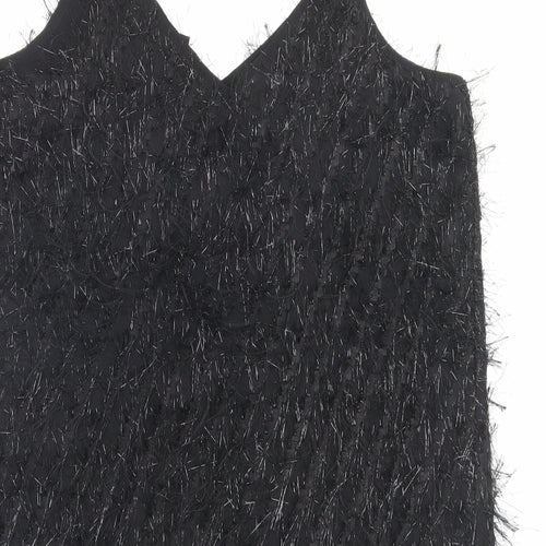 NEXT Womens Black Polyester Camisole Tank Size 12 V-Neck
