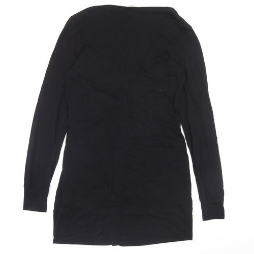 New Look Womens Black V-Neck Viscose Cardigan Jumper Size 12