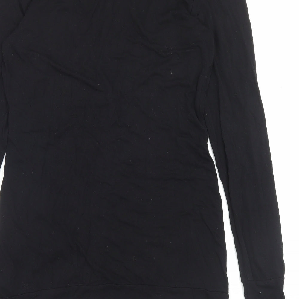 New Look Womens Black V-Neck Viscose Cardigan Jumper Size 12