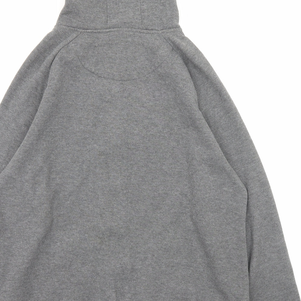Cedar Wood State Mens Grey Cotton Full Zip Hoodie Size XL