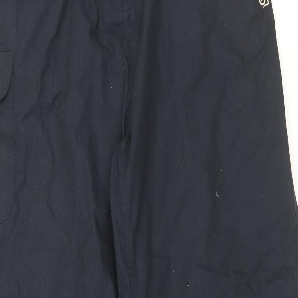 Craghoppers Womens Blue Polyester Cargo Trousers Size 16 L31 in Regular Button