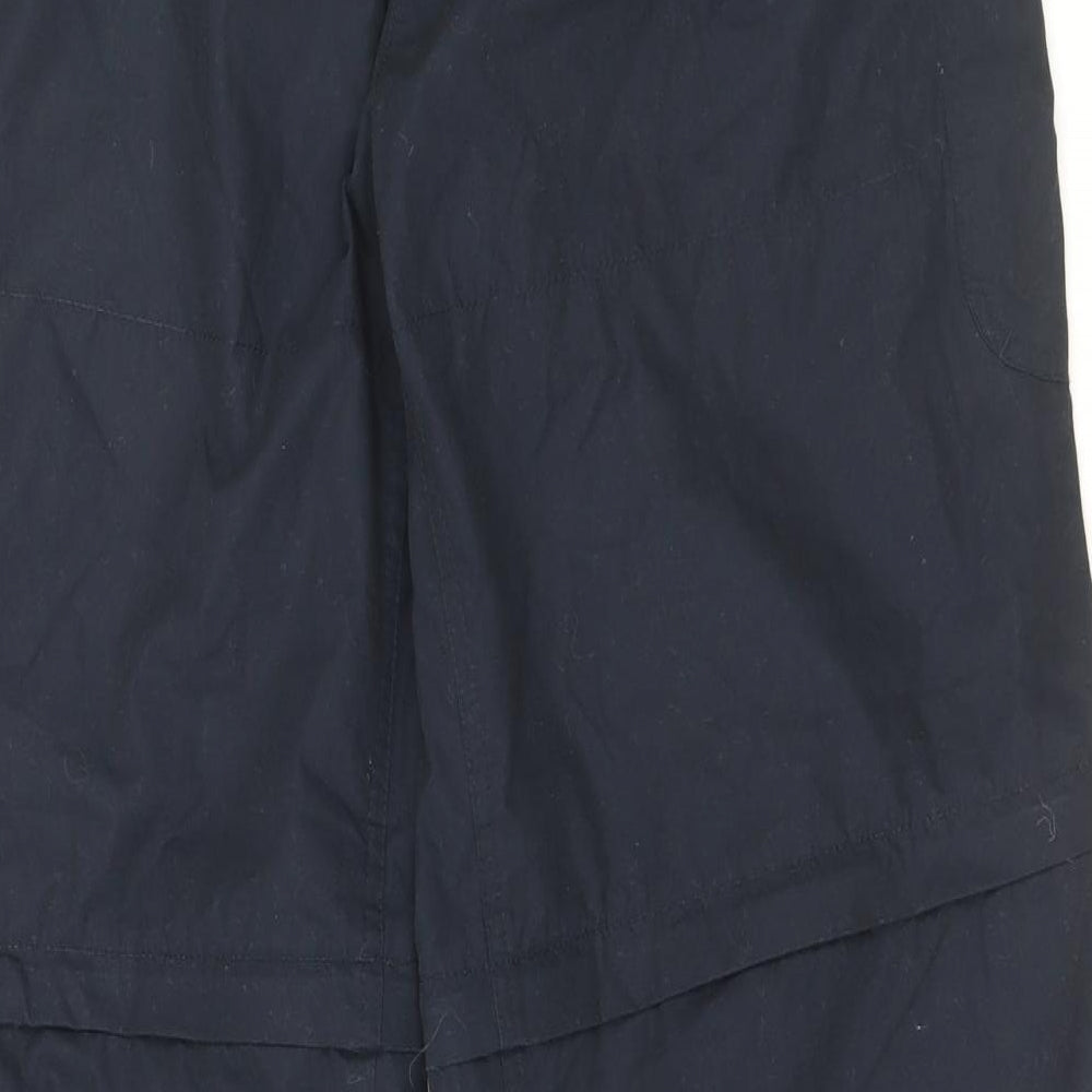 Craghoppers Womens Blue Polyester Cargo Trousers Size 16 L31 in Regular Button