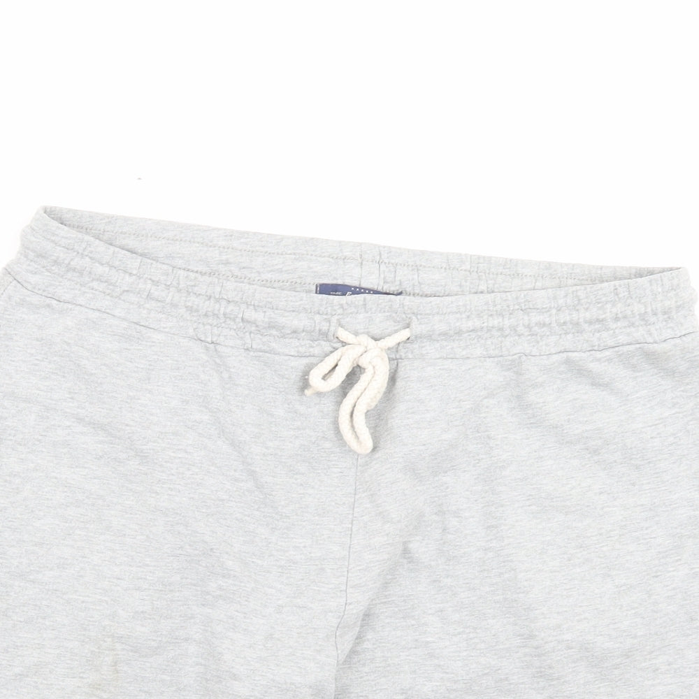 Topman Mens Grey Cotton Sweat Shorts Size S L7 in Regular Drawstring