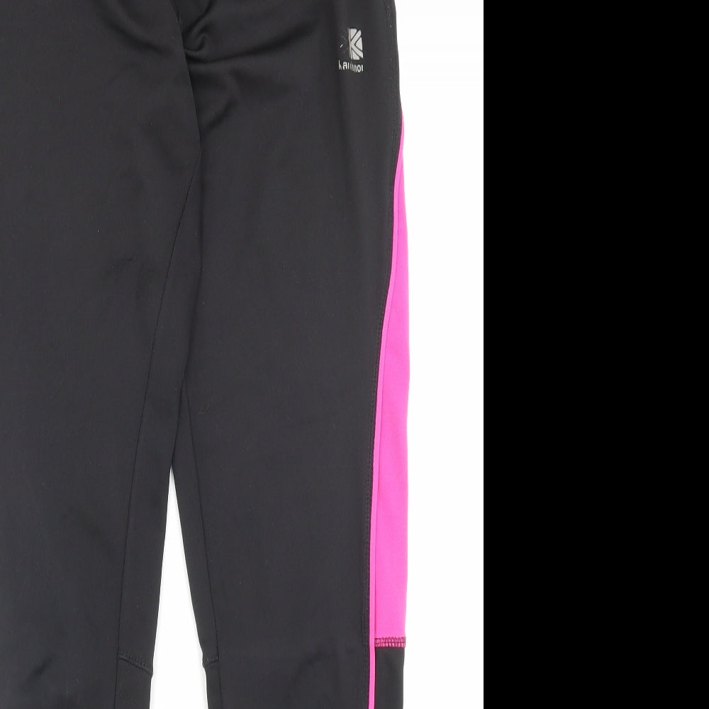 Karrimor Womens Black Polyester Capri Leggings Size 14 L28 in Regular Pullover