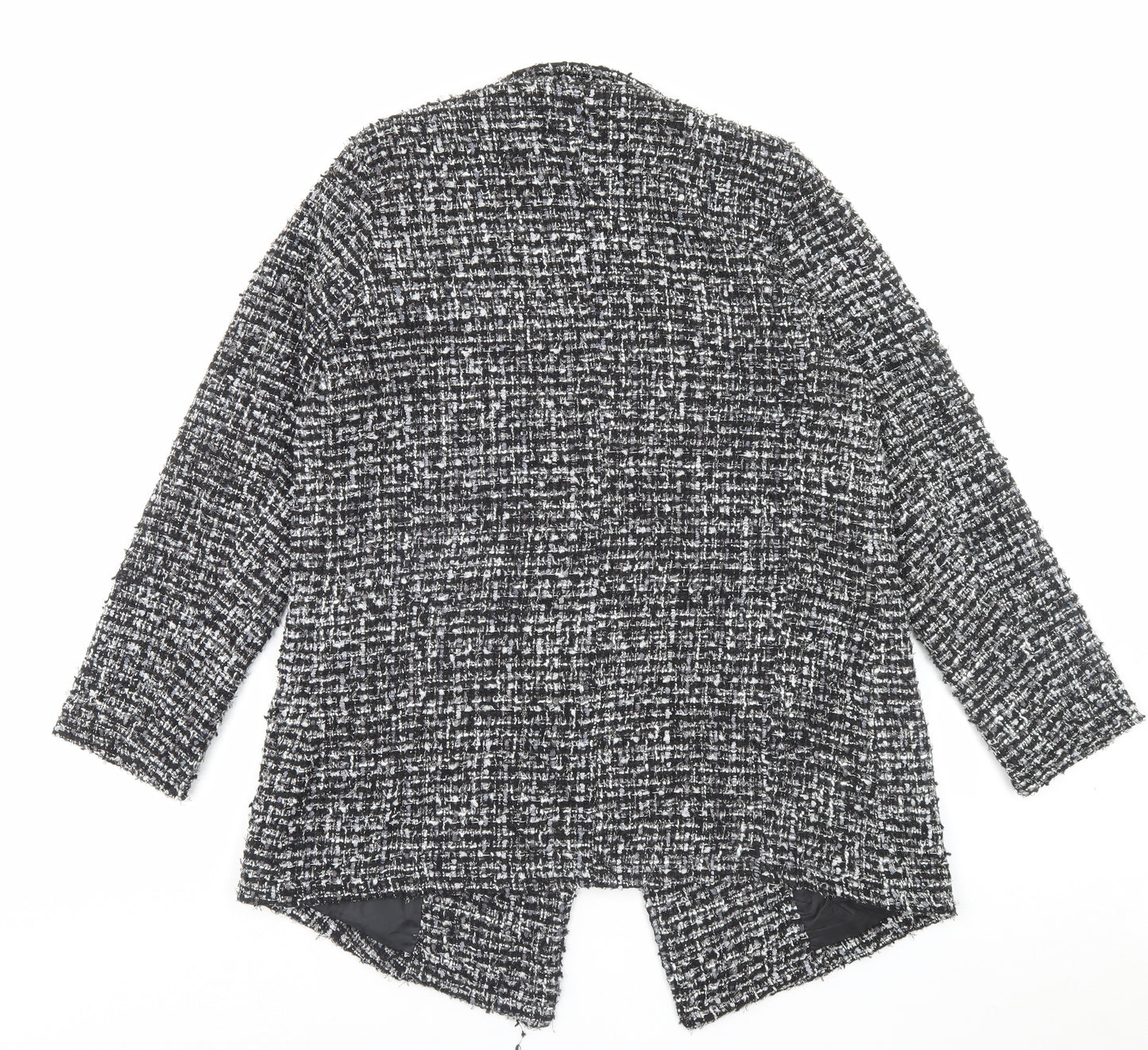 NEXT Womens Black Herringbone Jacket Size 16