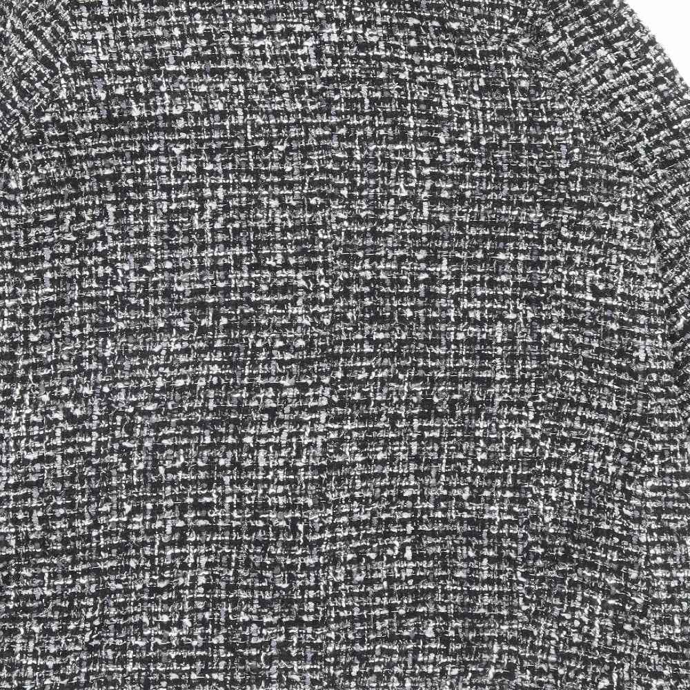 NEXT Womens Black Herringbone Jacket Size 16