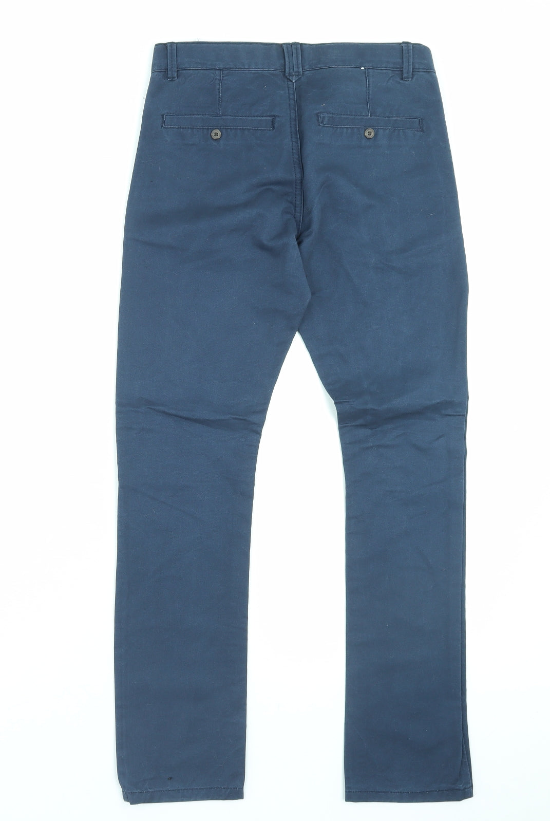 name it Boys Blue Cotton Capri Trousers Size 10 Years Regular Hook & Eye