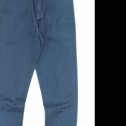 name it Boys Blue Cotton Capri Trousers Size 10 Years Regular Hook & Eye