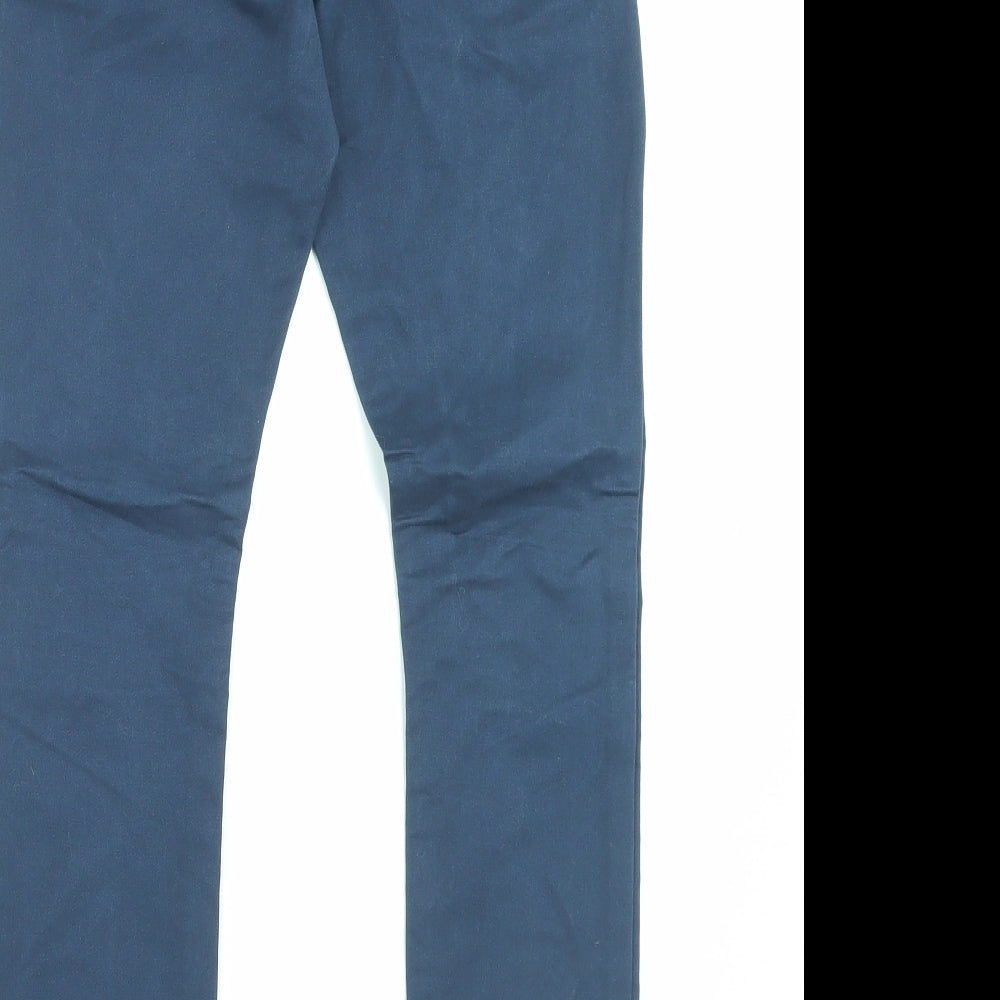 name it Boys Blue Cotton Capri Trousers Size 10 Years Regular Hook & Eye