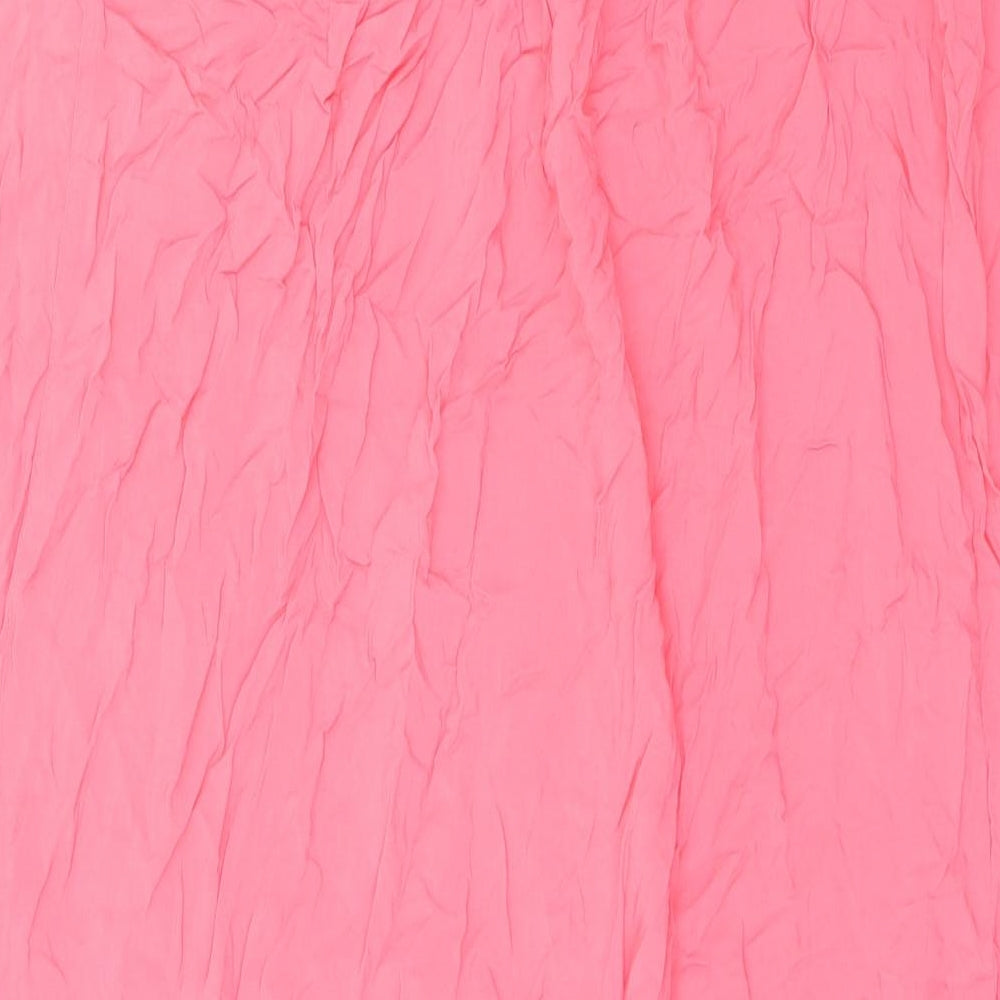 New Look Womens Pink Viscose A-Line Skirt Size 12
