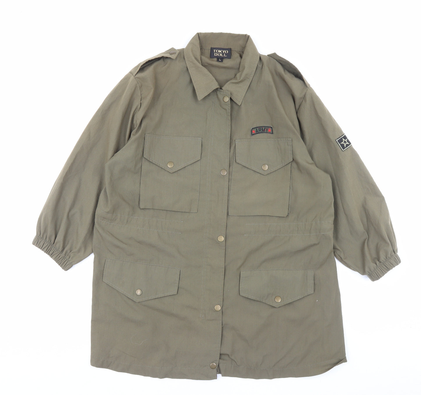 Tokyo Doll Womens Green Jacket Size L Zip