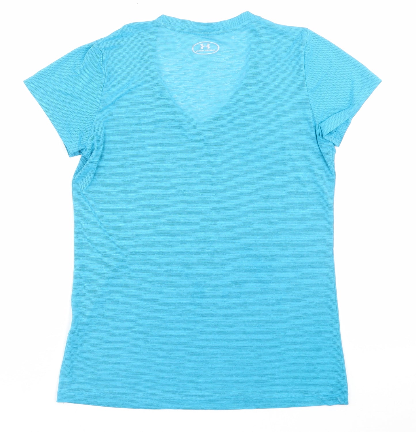 Under armour Womens Blue Polyester Basic T-Shirt Size XS V-Neck Pullover