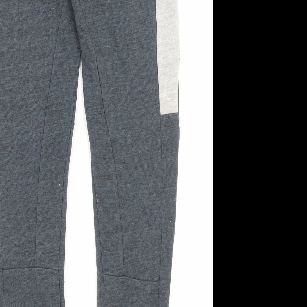 Nutmeg Boys Blue Cotton Jogger Trousers Size 12-13 Years Regular Snap