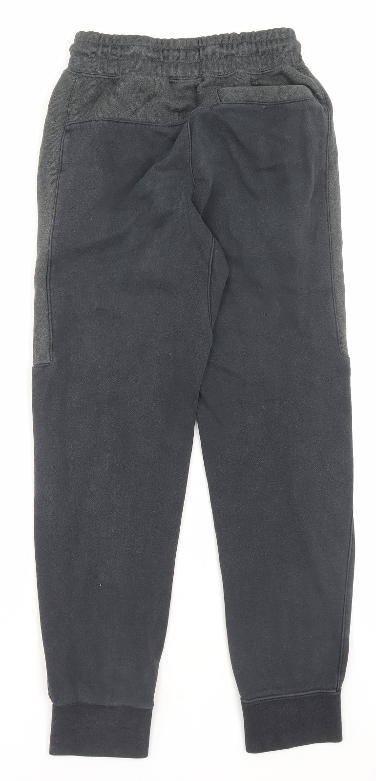 Nike Boys Black Cotton Jogger Trousers Size 12-13 Years Regular Snap