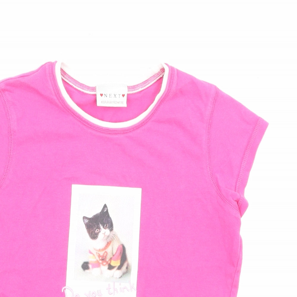 NEXT Womens Pink Cotton Basic T-Shirt Size 10 Crew Neck Pullover - Do You Think This Suits Me?