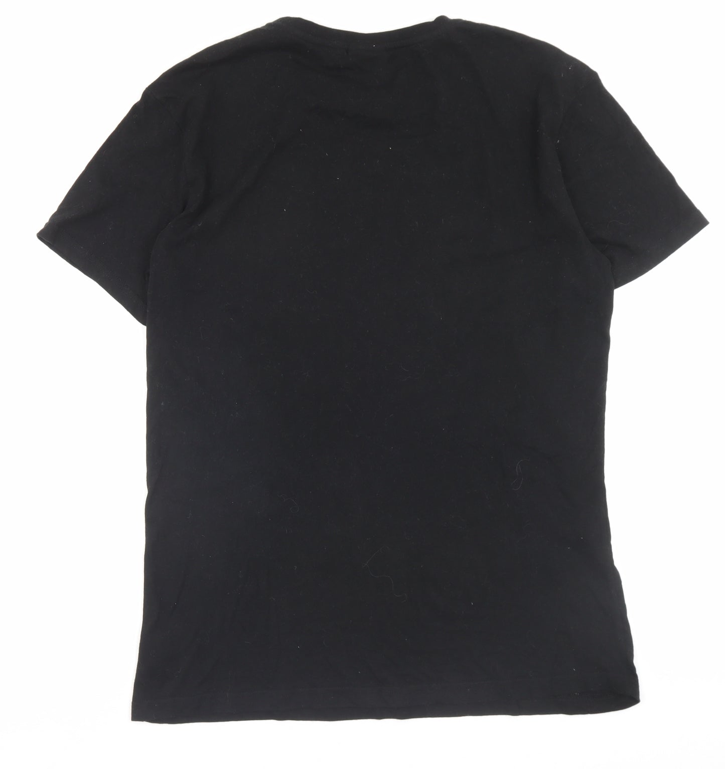 Peter Alexander Mens Black Cotton T-Shirt Size L Crew Neck - Star Wars