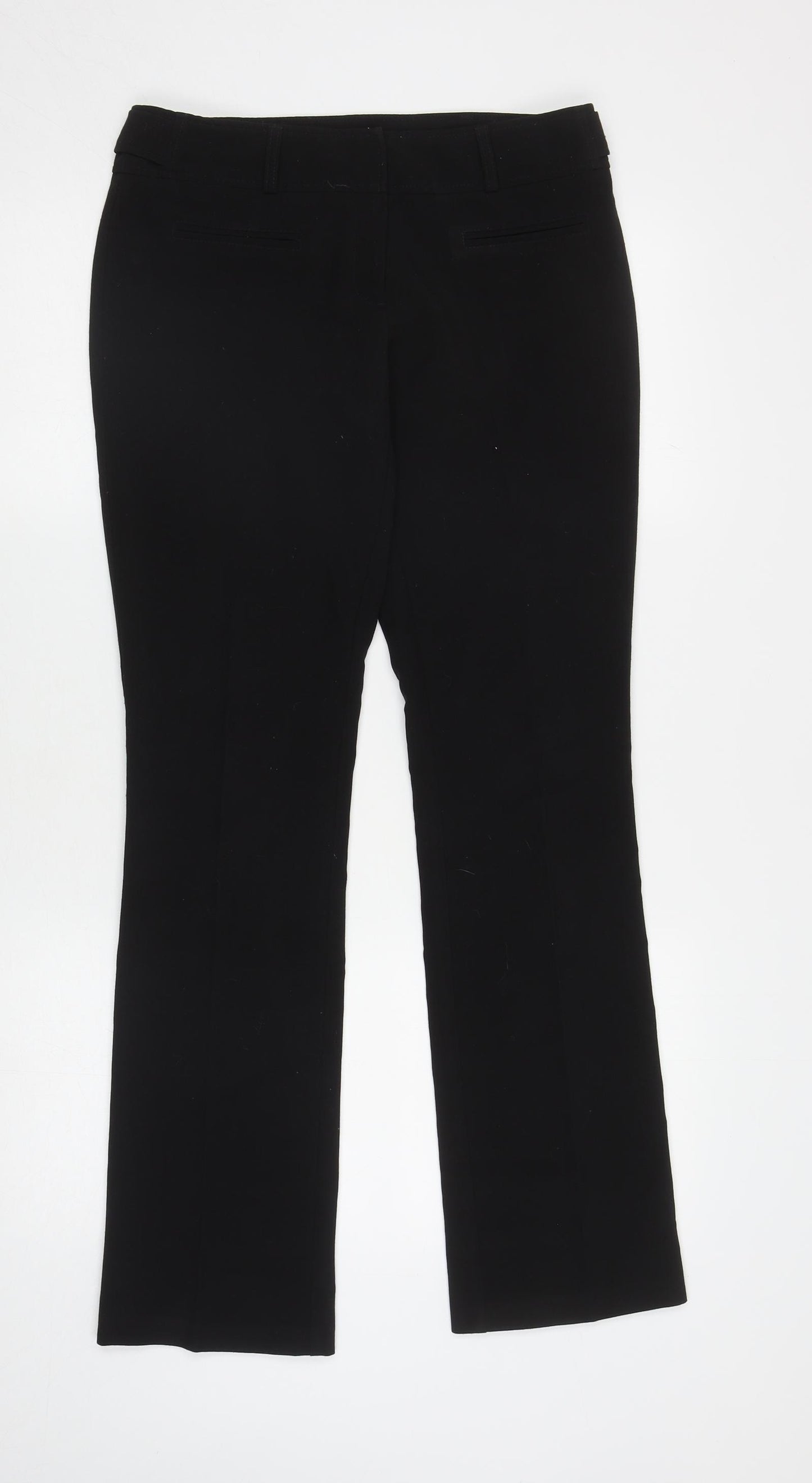 Red Herring Womens Black Polyester Dress Pants Trousers Size 8 L30.5 in Regular Zip
