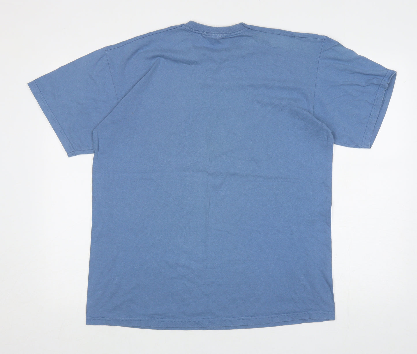 Star Wars Mens Blue Cotton T-Shirt Size L Round Neck - Lego Jedi