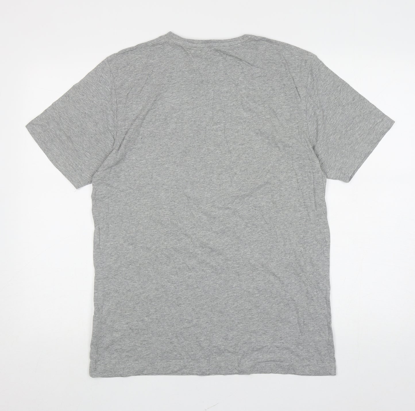 F&F Mens Grey Cotton T-Shirt Size M Round Neck - Gangnam Style
