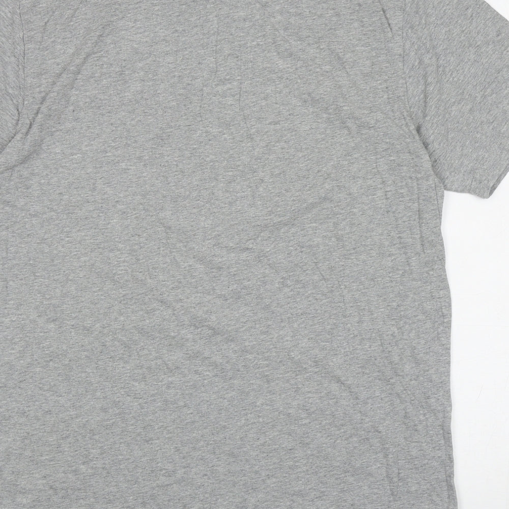 F&F Mens Grey Cotton T-Shirt Size M Round Neck - Gangnam Style